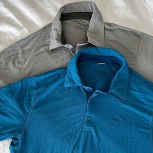 Bundle of TWO men’s Patagonia polo golf shirts - M